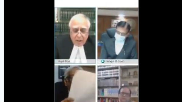 Video shows advocate Rajeev Dhavan ‘smoking’ during virtual hearing Video shows advocate Rajeev Dhavan ‘smoking’ during virtual hearing