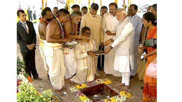అమరావతి ముహుర్తం.. అదే మోదీ..