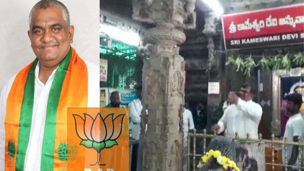 గర్భగుడిలోకి ప్రవేశించడాన్ని అడ్డుకోవడంతో..