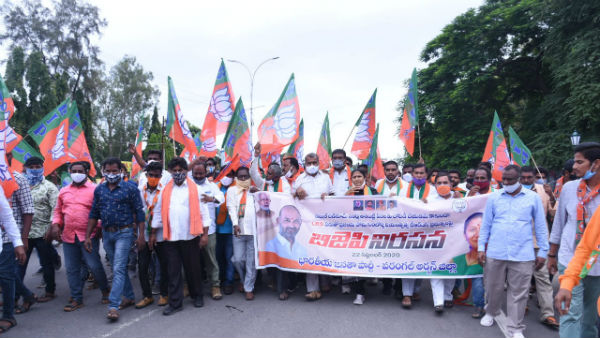 నల్గొండ జిల్లాతో పాటు అన్ని జిల్లాలలోనూ నిరసనల పర్వం