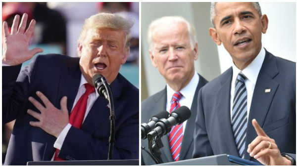 us election 2020: Trump says it is good news Obama is campaigning for Biden us election 2020: Trump says it is good news Obama is campaigning for Biden