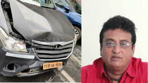 actor prudhvi raj car met with accident in banjarahills hyderabad actor prudhvi raj car met with accident in banjarahills hyderabad