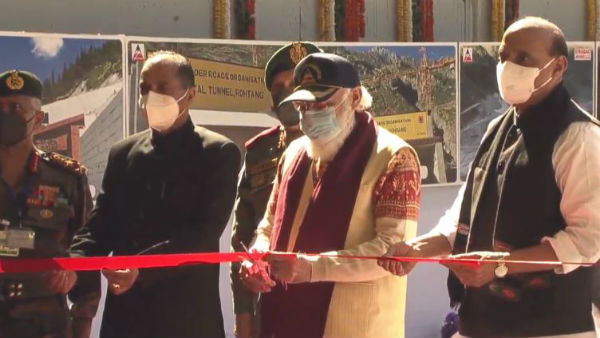 atal tunnel boost border security, previous governments neglected it, says pm modi atal tunnel boost border security, previous governments neglected it, says pm modi