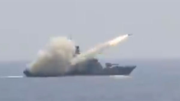 Navys anti-ship missile launched by INS Prabal sinks target with clinical precision Navys anti-ship missile launched by INS Prabal sinks target with clinical precision