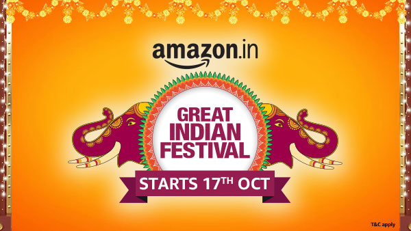 Amazon Great Indian Festival sale 2020:Great offers from Oct 17th,Prime Members from 16th Oct Amazon Great Indian Festival sale 2020:Great offers from Oct 17th,Prime Members from 16th Oct