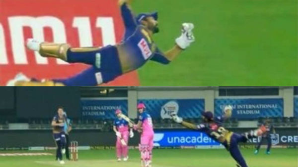 KKR vs RR:Watch Dinesh Karthik stunning catches KKR vs RR:Watch Dinesh Karthik stunning catches