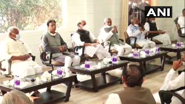 Nitish Kumar named as the next cm of bihar in NDA mlas meeting at Patna Nitish Kumar named as the next cm of bihar in NDA mlas meeting at Patna