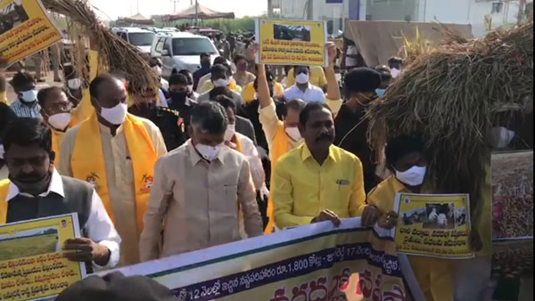 tdp legislators rally to ap assembly, demands help to nivar cyclone victims tdp legislators rally to ap assembly, demands help to nivar cyclone victims