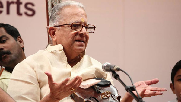 Violin maestro TN Krishnan passes away at 92 in chennai Violin maestro TN Krishnan passes away at 92 in chennai