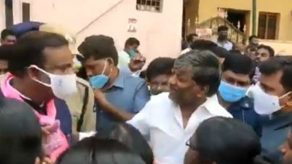 GHMC elections 2020: TRS MLA Padma Rao faces the ire of local residents GHMC elections 2020: TRS MLA Padma Rao faces the ire of local residents