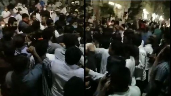 trs mla sudheer reddy attacked by bjp followers in champapet hyderabad trs mla sudheer reddy attacked by bjp followers in champapet hyderabad