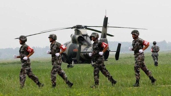 China constructing heliport in occupied Aksai Chin.. China constructing heliport in occupied Aksai Chin..