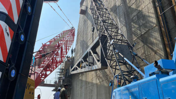 polavaram project update- erection of arm girders for radial gates begins today polavaram project update- erection of arm girders for radial gates begins today