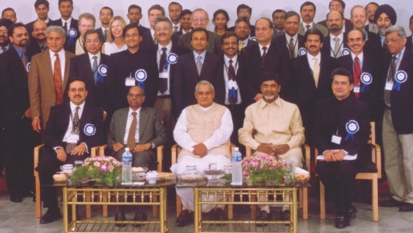 TDP Chief Chandrababu shared photo along with former pm Atal Bihari Vajpayee TDP Chief Chandrababu shared photo along with former pm Atal Bihari Vajpayee
