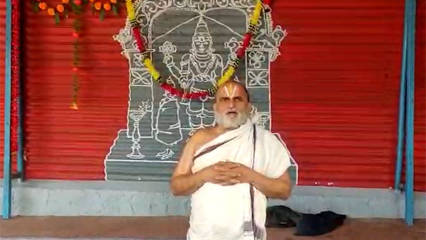 Ramatheertham Row: Chilkur Balaji Chief priest demands Lord Sri Ramas Idol to be put immediately Ramatheertham Row: Chilkur Balaji Chief priest demands Lord Sri Ramas Idol to be put immediately