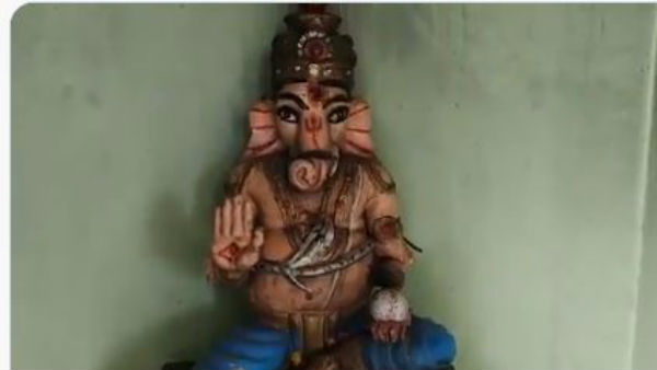another hindu temple attacked ganapathi idol vandalised in the vishakapatnam another hindu temple attacked ganapathi idol vandalised in the vishakapatnam