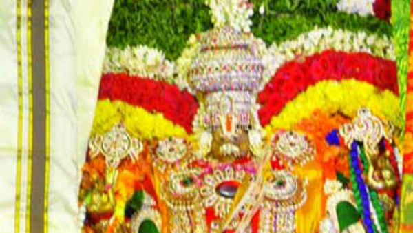 Lakshmi Narasimha swamy statue partially damaged in Singarayakonda, Prakasam district Lakshmi Narasimha swamy statue partially damaged in Singarayakonda, Prakasam district