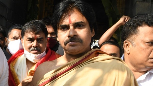 Jana Sena Chief Pawan Kalyan visits Tirumala day after Political Affairs Committee meeting Jana Sena Chief Pawan Kalyan visits Tirumala day after Political Affairs Committee meeting