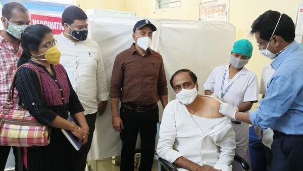 TRS mla sanjay kumar corona vaccine taken TRS mla sanjay kumar corona vaccine taken