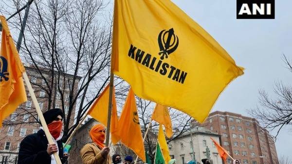 Khalistan supporters held a protest outside the Indian embassy in Washington DC Khalistan supporters held a protest outside the Indian embassy in Washington DC
