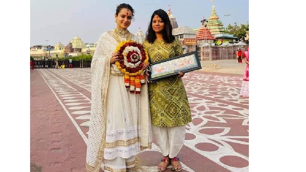 Odisha: Kangana Ranaut visits Lord Jagannath temple in Puri Odisha: Kangana Ranaut visits Lord Jagannath temple in Puri