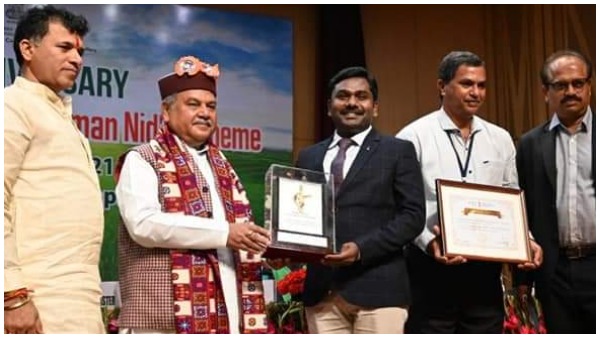ananthapuram-collector-gandham-chandrudu-receives-pm-kisan-award-from-centre ananthapuram-collector-gandham-chandrudu-receives-pm-kisan-award-from-centre