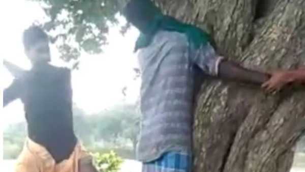 Blindfolded Dalit Man brutally thrashed for allegedly stealing money in Tamil Nadu Blindfolded Dalit Man brutally thrashed for allegedly stealing money in Tamil Nadu