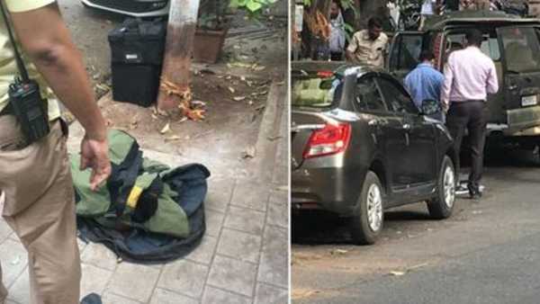 SUV with explosive material caught near Mukesh Ambanis house Antilia in Mumbai SUV with explosive material caught near Mukesh Ambanis house Antilia in Mumbai
