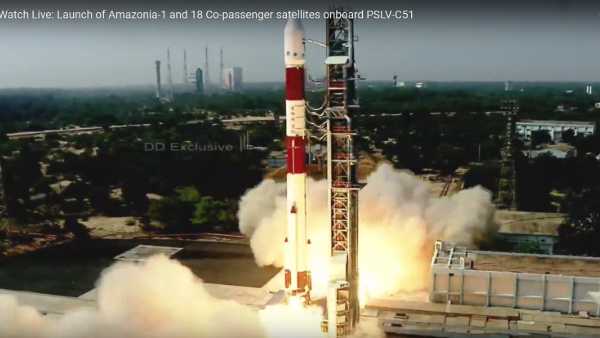 ISROs PSLV-C51 carrying Amazonia-1 and 18 other satellites lifts off from Sriharikota ISROs PSLV-C51 carrying Amazonia-1 and 18 other satellites lifts off from Sriharikota