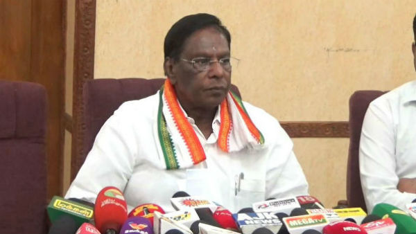 Puducherry CM Narayanaswamy may quit ahead of vote Puducherry CM Narayanaswamy may quit ahead of vote