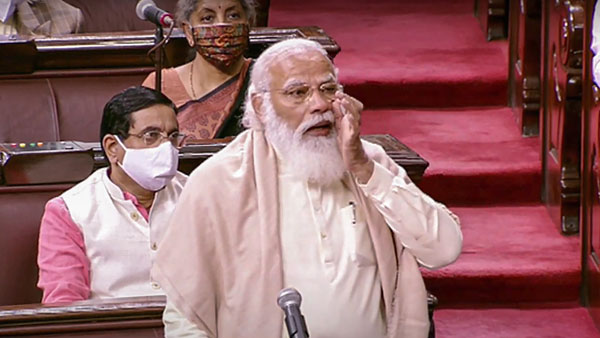 రాజ్యసభలో కాంగ్రెస్ ప్రముఖుడికి వీడ్కోలు పలికిన మోడీ