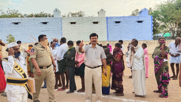 4th phase AP Panchayats elections Voting underway across the State 4th phase AP Panchayats elections Voting underway across the State