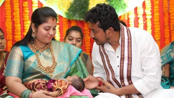 AP Deputy CM Pushpa Sreevanis baby girl named as Yaswitha Srijagathi AP Deputy CM Pushpa Sreevanis baby girl named as Yaswitha Srijagathi