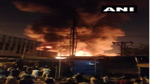 Fire breaks out at Fashion Street market in Pune Fire breaks out at Fashion Street market in Pune