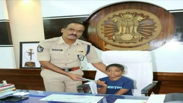 cancer victim child rihan performs guntur urban sp duties for a while to make his wish cancer victim child rihan performs guntur urban sp duties for a while to make his wish