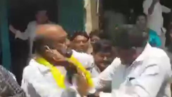 టీడీపీ నేతకు జేసీ ప్రభాకర్ రెడ్డి చెంప దెబ్బలు