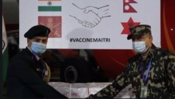 Indian Army donates 1 lakh doses COVID-19 vaccines to Nepal Army Indian Army donates 1 lakh doses COVID-19 vaccines to Nepal Army