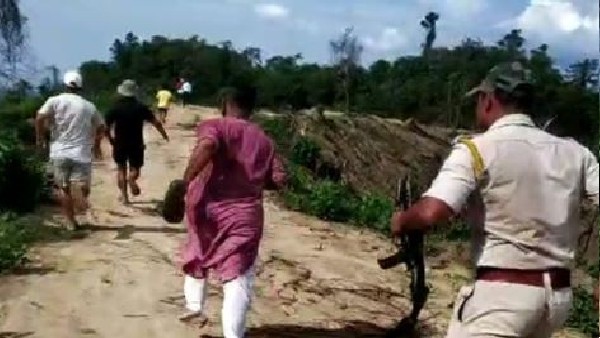 Video: Bullets Whiz Past Assam MLA, Others Amid Gunfire In State Border Video: Bullets Whiz Past Assam MLA, Others Amid Gunfire In State Border