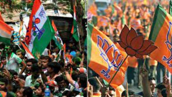 BJP party office burnt down in WBs Arambagh town- BJP blames TMC, but TMC denies BJP party office burnt down in WBs Arambagh town- BJP blames TMC, but TMC denies