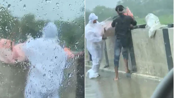 పీపీఈ కిట్లో వచ్చి..