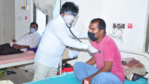 Vikarabad MLA and doctor Methuku Anand visits Isolation center Vikarabad MLA and doctor Methuku Anand visits Isolation center