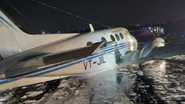 Air ambulance belly lands in Mumbai with patient onboard Air ambulance belly lands in Mumbai with patient onboard