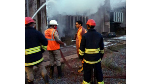 visakhapatnam: massive fire accident at ap transco simhachalam substation visakhapatnam: massive fire accident at ap transco simhachalam substation