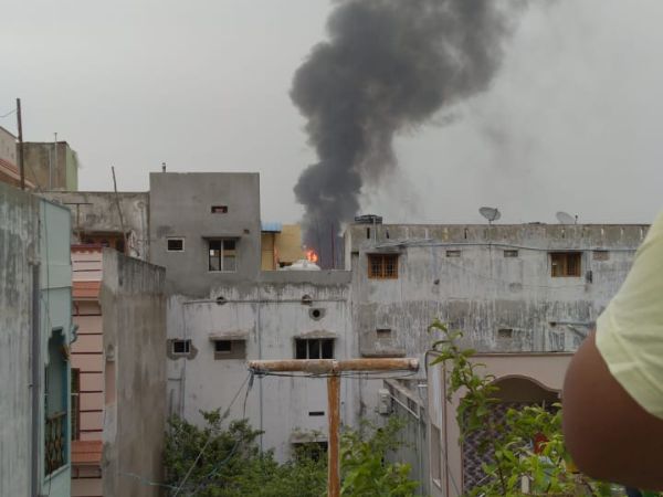 another fire accident in vizag hpcl plant, second in 24 hours another fire accident in vizag hpcl plant, second in 24 hours