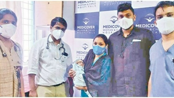 one month old baby cured from coronavirus in Visakhapatnam district one month old baby cured from coronavirus in Visakhapatnam district