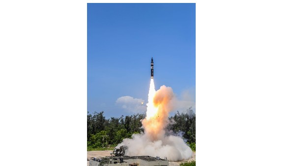 DRDO Successfully Test Fires the nuclear-capable Agni Prime ballistic missile from Odisha coast DRDO Successfully Test Fires the nuclear-capable Agni Prime ballistic missile from Odisha coast