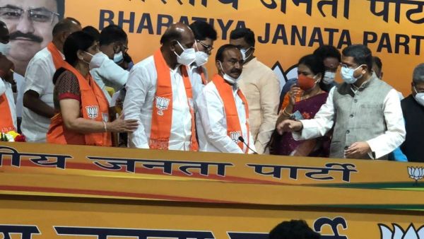After joining the BJP, Etela Rajender team came to Hyderabad, josh in bjp After joining the BJP, Etela Rajender team came to Hyderabad, josh in bjp