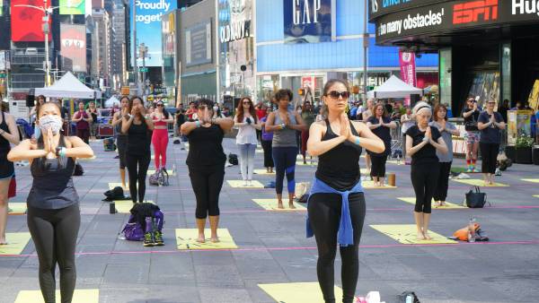 International Yoga Day: Consulate General of India in US organized the day long Yoga event International Yoga Day: Consulate General of India in US organized the day long Yoga event