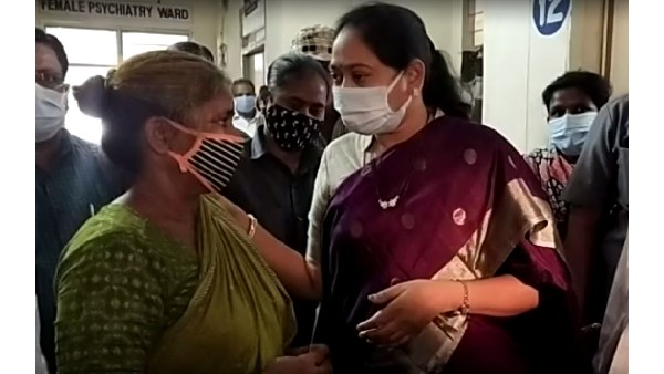 AP Home Minister Suharita gives Rs 5 lakh ex gratia to Tadepalli gang rape victim AP Home Minister Suharita gives Rs 5 lakh ex gratia to Tadepalli gang rape victim