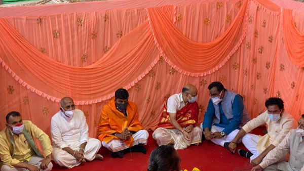 J&K LG Manoj Sinha perform Bhoomi Pujan for Lord Venkateswara Temple in Jammu by TTD J&K LG Manoj Sinha perform Bhoomi Pujan for Lord Venkateswara Temple in Jammu by TTD